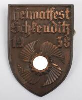 Third Reich Heimatfest Schkeuditz 1938 Day Badge