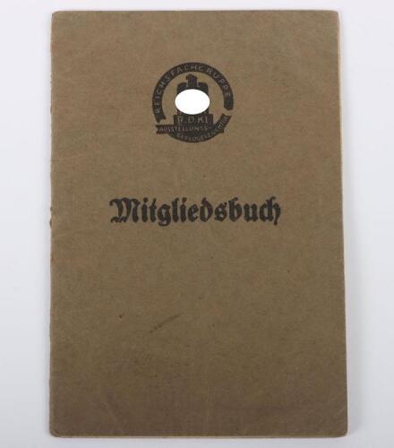 Third Reich Reichsfachegruppe Exhibition of Poultry Farmers Membership Book