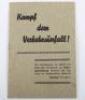 Third Reich Period Driving Instructions Booklet