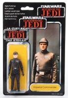 Palitoy General Mills Star Wars Return of The Jedi Tri Logo Imperial Commander Vintage Original Carded Figure