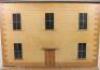 A fine and early English painted wooden dolls house on original stand, 1820s/30s, - 4