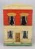 A Silber & Fleming painted wooden dolls house and contents, circa 1890,