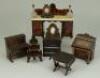 Waltershausen Dolls house furniture, German 1880s,