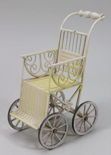 A rare Marklin tinplate stroller, German circa 1905,