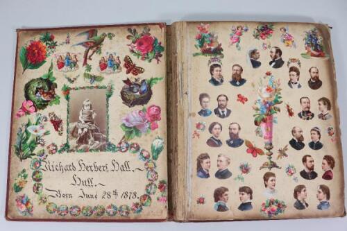 Three Victorian scrap books,