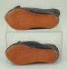 Pair of size 11 brown leather Bebe Jumeau doll shoes, - 2