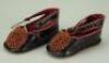 A good pair of dark brown leather French Bebe doll shoes,