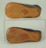 Pair of brown leather French Bebe doll shoes, - 2