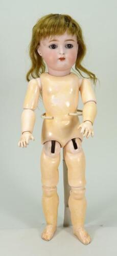 A Kammer & Reinhardt/S&H bisque head doll, German circa 1910,