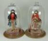 A good pair of C&H White peddler dolls, English 1840s, - 3