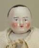 A rare glazed china Motschmann baby, German 1850s, - 2