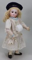 A Francois Gaultier size 6 bisque head Bebe doll, French circa 1890,