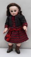 A rare size 2 Tete Jumeau bisque head Bebe doll, French circa 1890,