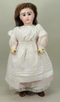 A fine size 9 Jullien bisque head Bebe doll, French circa 1890,