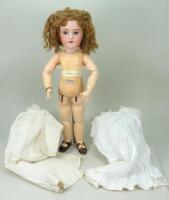 A DEP bisque head doll with ‘mama/papa’ voice-box, German for French market, circa 1905,