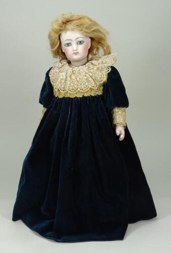 An F.G bisque shoulder head fashion doll, French circa 1870,