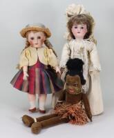 Unis France 301 bisque head doll, French circa 1920s,