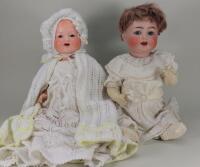 A Simon & Halbig 126 bisque head baby doll, circa 1910,