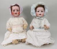 A Simon & Halbig/K&R 126 bisque head baby doll, German circa 1915,