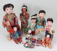 Skookum composition headed Red Indian doll,