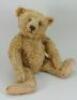 A good Steiff centre seam golden mohair Teddy bear, circa 1909,