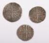 Edward I penny, Edward II penny and Edward III halfgroat - 2