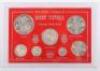 Victoria (1837-1901), Specimen 1887 set, Crown to Threepence