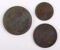 Victoria (1837-1901), Penny, Halfpenny, Farthing all 1853