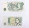 A good selection of GB banknotes including Peppiatt 1940 Ten Shillings (B251) serial D13 aEF, O.Brian Five Pounds (B280) serial D96 about UNC - 9