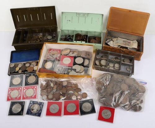 Mixed mainly GB 18th, 19th and 20th century copper coinage, including a 1799 penny