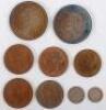 Selection of high grade Victoria and later coinage, including three 1848 Farthings (one with lustre)