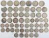Selection of coinage, including Gothic Florin 1872