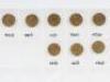 A selection of 19th and 20th century copper coinage, Victoria and later threepences - 10