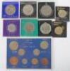 Modern coins and sets including Queen Mother memorial crown, 1996 Coin set - 2