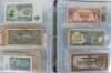 A folder of banknotes, including eighteen 10 Shillings, Bank of Indonesia, Japanese, Turkey - 4