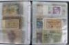 A folder of mostly German banknotes, including 1908 Reichsbanknote, 1910 1000 Reichsbanknote - 3