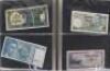 A folder of banknotes, including German, Italy, Egypt, Yogoslavia - 3