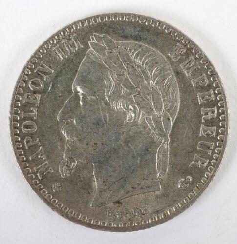 France, Napoleon III, 50 Cents, 1865 BB (Strasbourg)