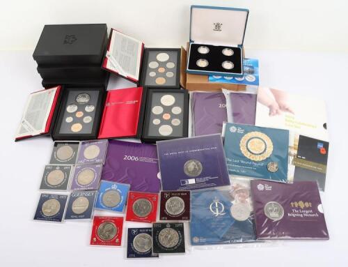 Three Canadian proof sets including 1987, 1988 and 1989, they include the silver dollars along with the circulating dollars