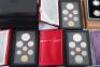 Three Canadian proof sets including 1987, 1988 and 1989, they include the silver dollars along with the circulating dollars - 2