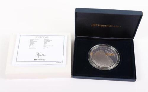 Elizabeth II, Gibraltar 2008 The Final Voyage, 5oz silver coin