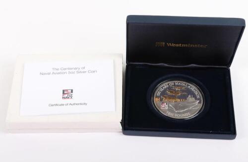 Elizabeth II, Guernsey 2009, 100 Years of Naval Aviation, 5oz silver coin