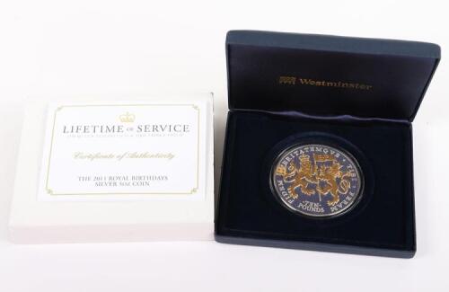 Elizabeth II, Jersey 2011, Lifetime of Service, 5oz Silver coin