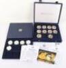 Five silver coins of the Diamond Wedding Collection