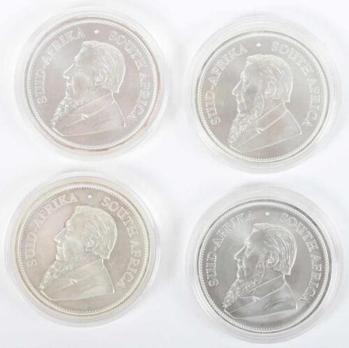 Krugerrand, four 1oz silver coins, 2019