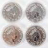 Britannia, four 1oz silver coins, 2020