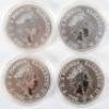 Britannia, four 1oz silver coins, 2020