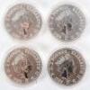 Britannia, four 1oz silver coins, 2020