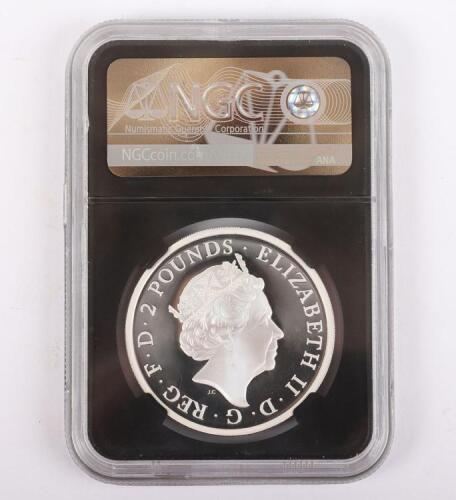 UK, Elizabeth II, Britannia, 2018, NGC PF 69 Ultra Cameo