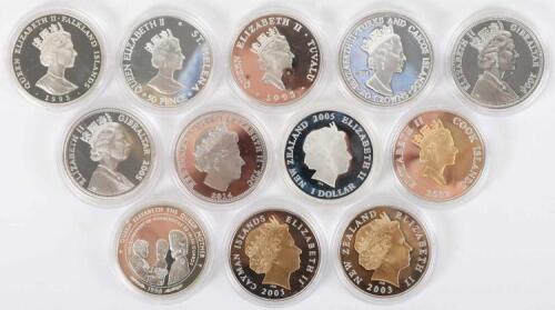 Various Commemorative silver proof coins